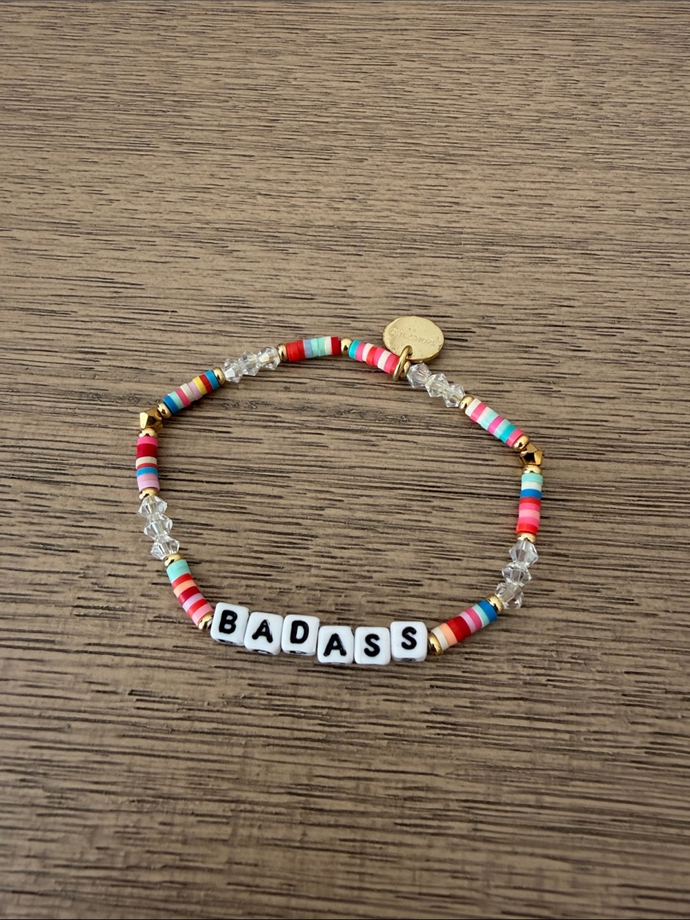 Little Words Project •  'BADASS' Beaded Stretch Bracelet